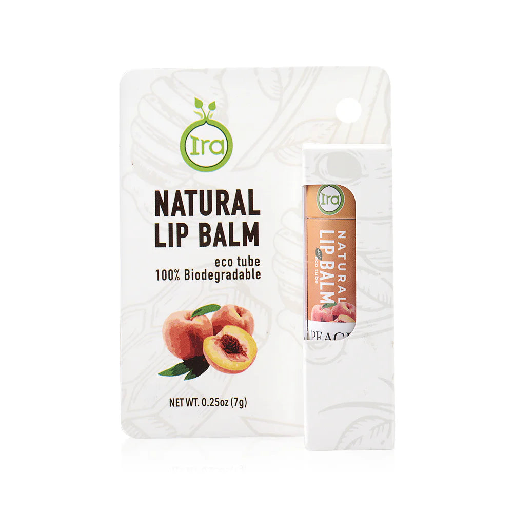 IRA eco tube Natural Lip Balm Peach 7g