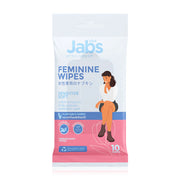 Jabs Feminine Wipes Sensitive Soft 10 Sheets