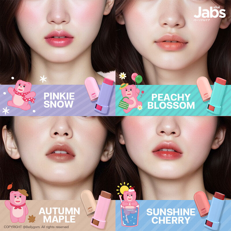 Jabs x Bellygom Bonny Bliss Lip & Cheek Balm 7g #Sunshine Cherry