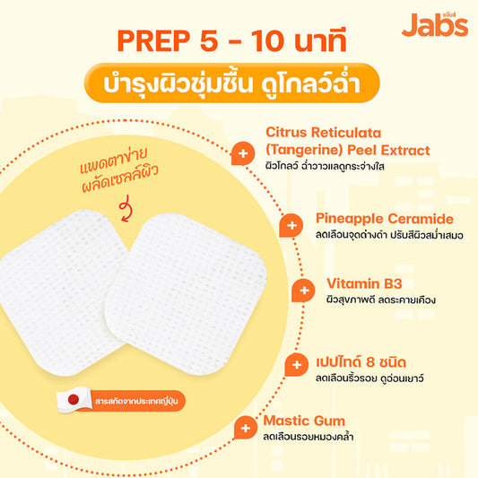 Jabs Daily Toner Pad Glow On Gorgeous 4 Sheets