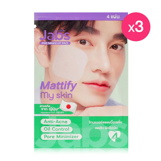 Jabs Daily Toner Pad Mattify My Skin [4 Sheets x 3 Packs]