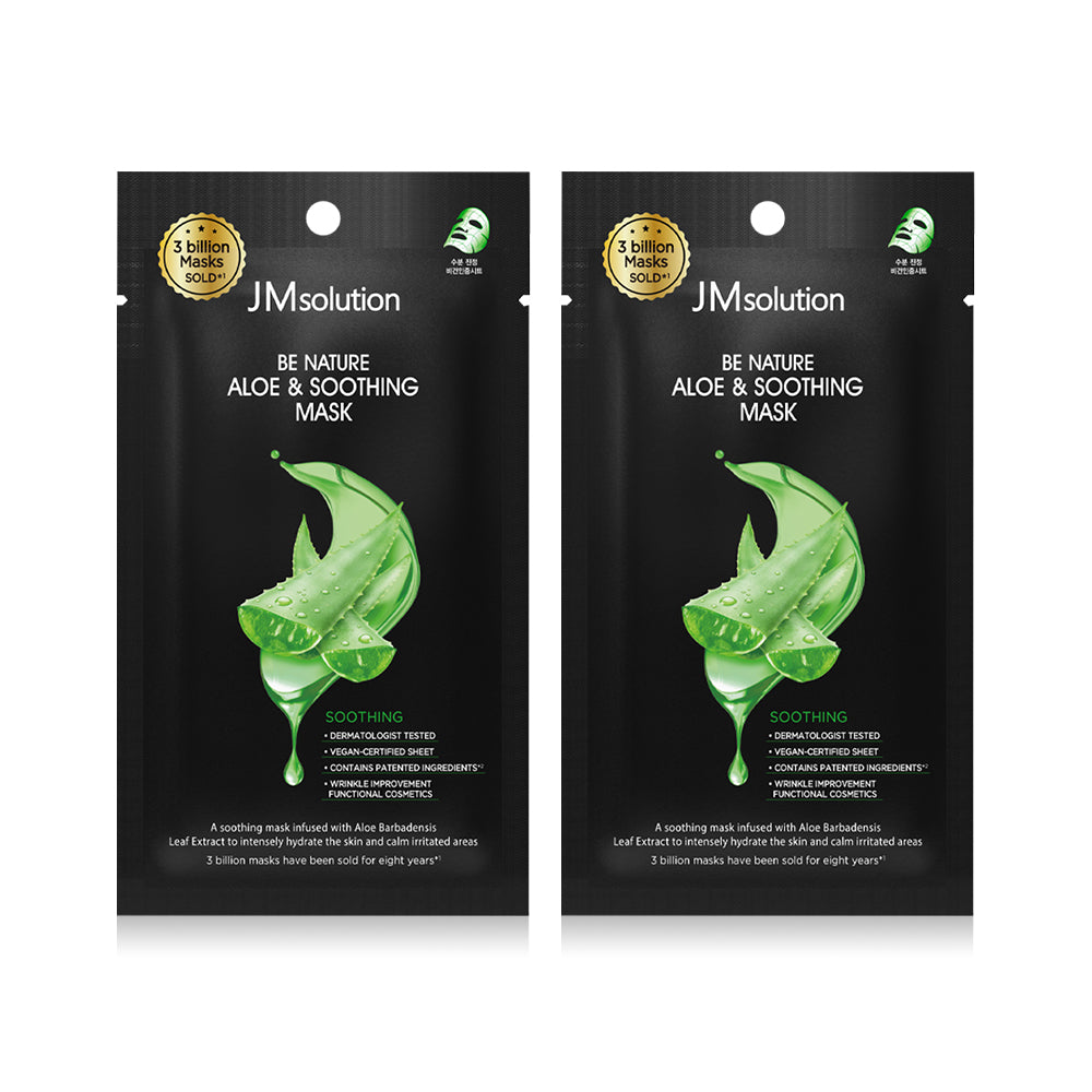 JM Solution Be Nature Aloe & Soothing Mask 24ml x 2pcs