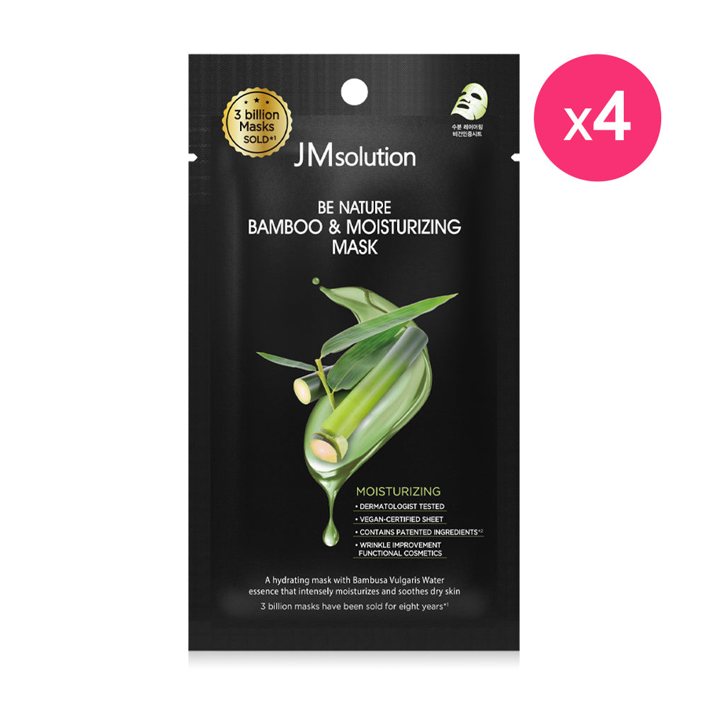 JM Solution Be Nature Bamboo & Moisturizing Mask 24ml x 4pcs