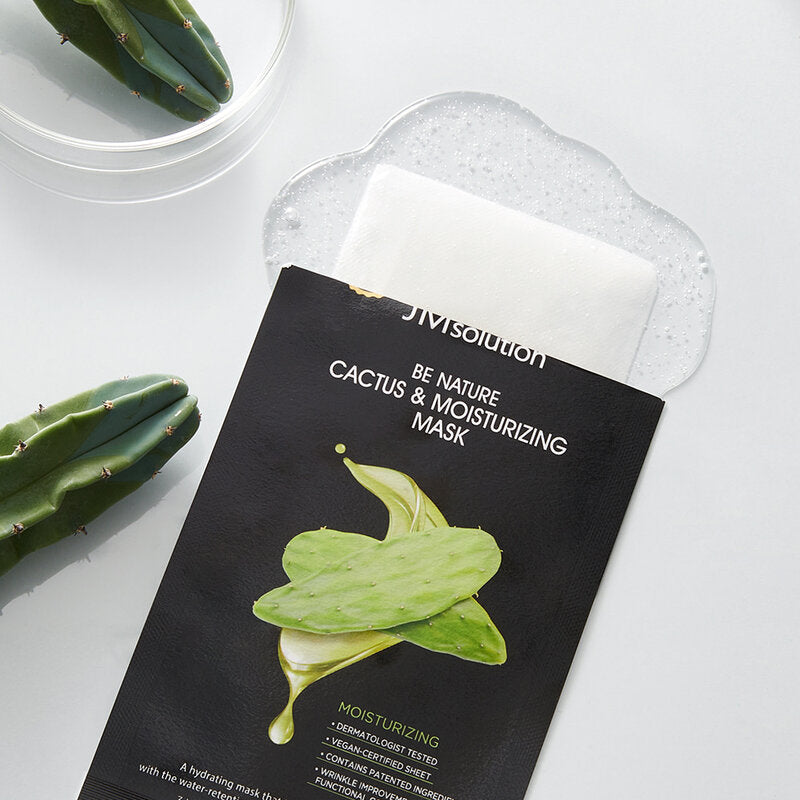 JM Solution Be Nature Cactus & Moisturizing Mask [24ml x 4pcs]