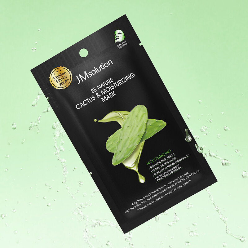 JM Solution Be Nature Cactus & Moisturizing Mask [24ml x 4pcs]