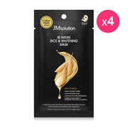 JM Solution Be Nature Rice & Whitening Mask 24ml x 4pcs