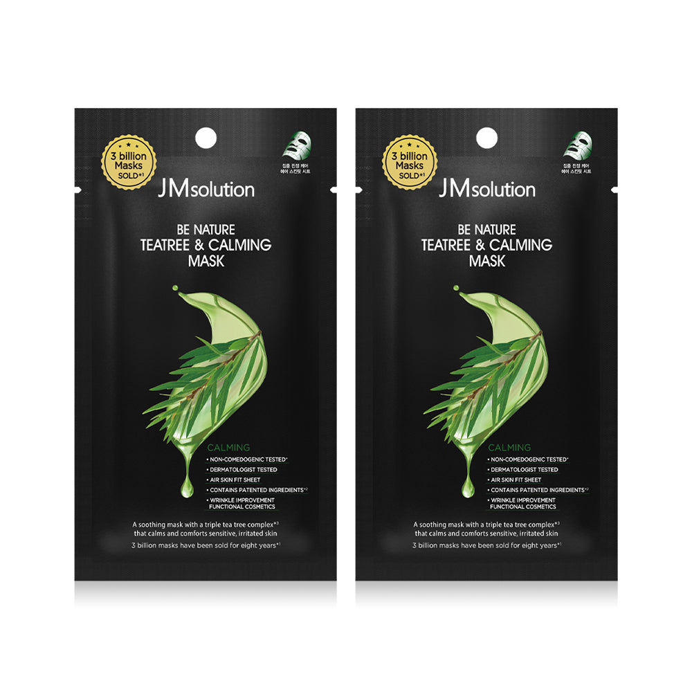 JM Solution Be Nature Teatree & Calming Mask 24ml x 2pcs