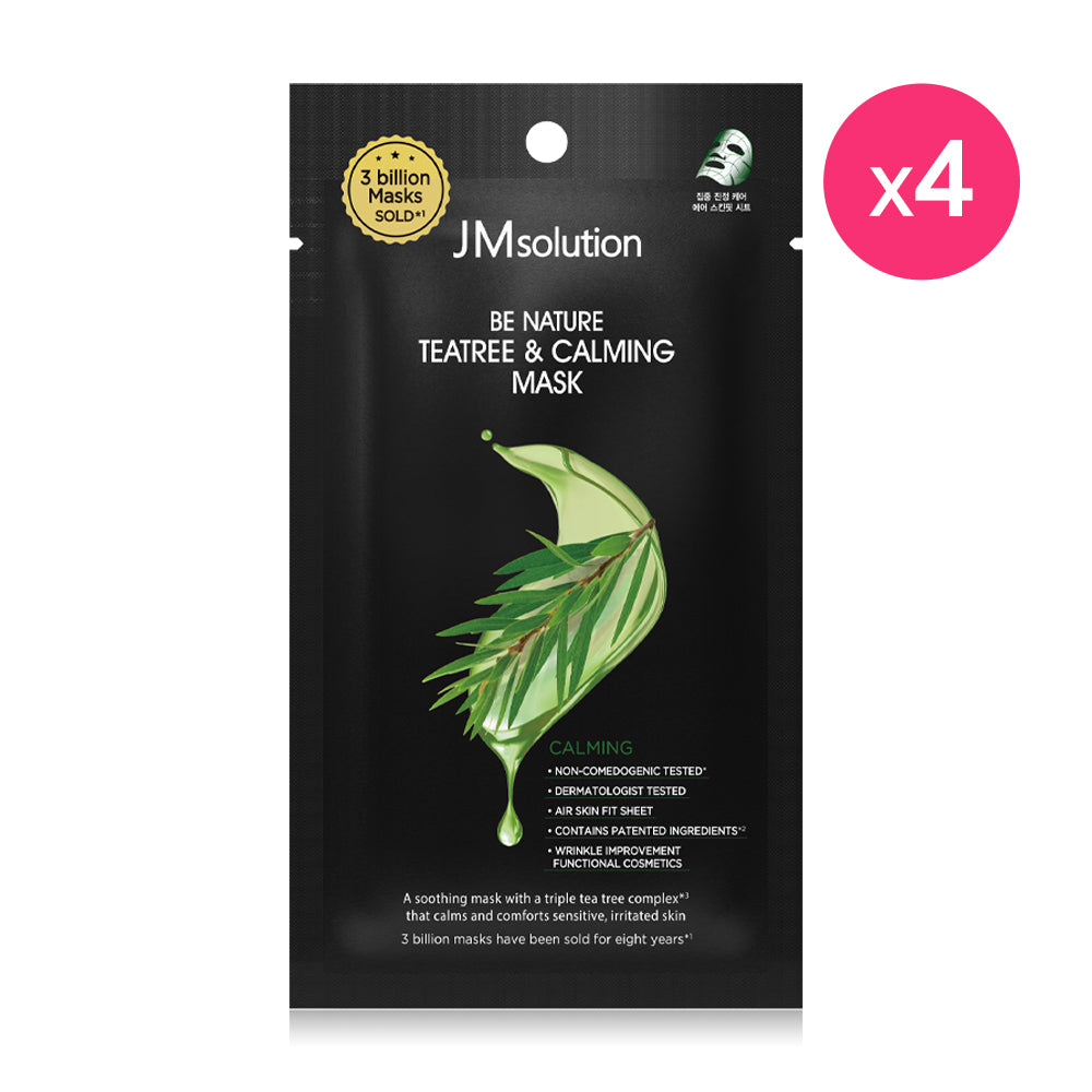 JM Solution Be Nature Teatree & Calming Mask 24ml x 4pcs