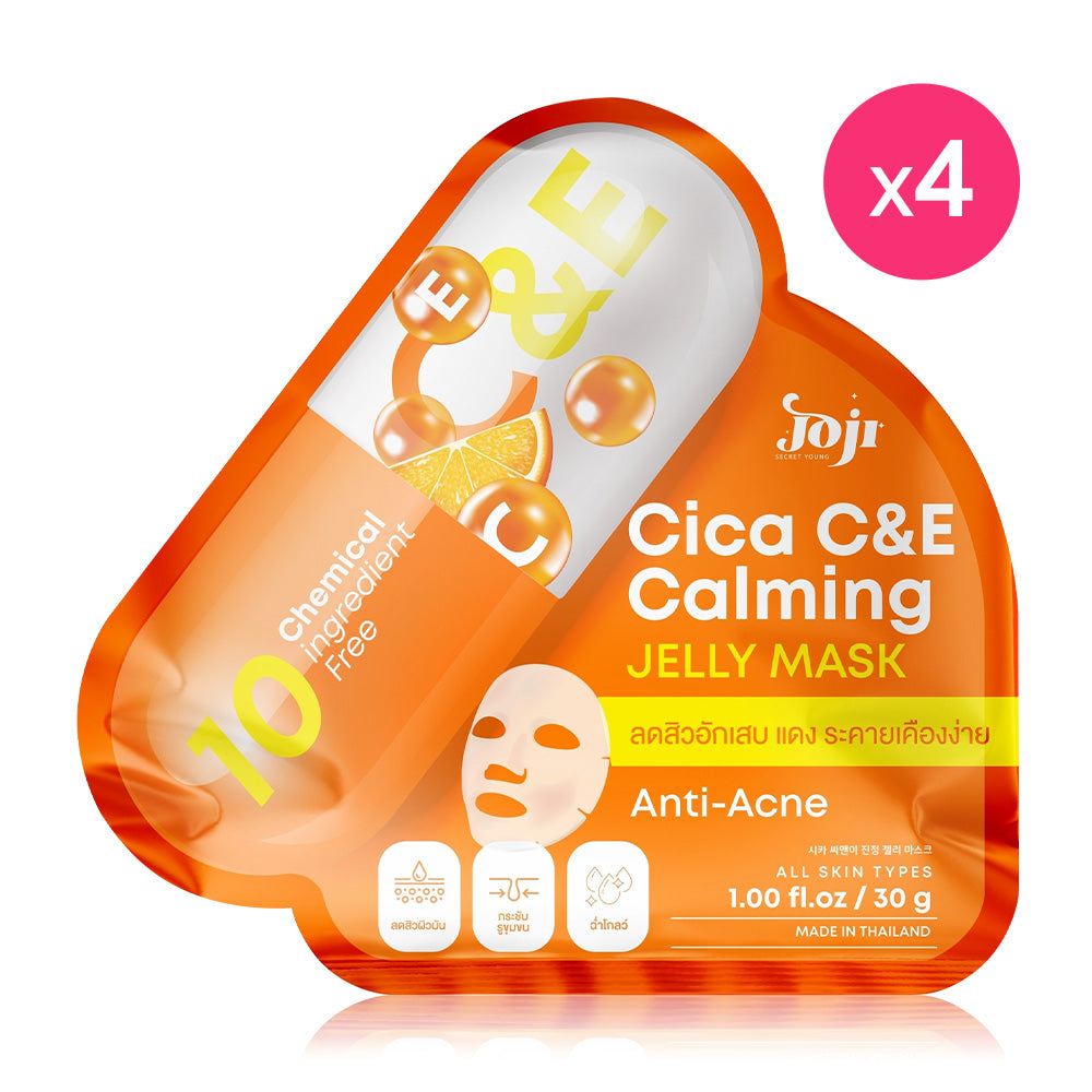 JOJI Secret Young Cica C&E Calming Jelly Mask 30g x 4pcs