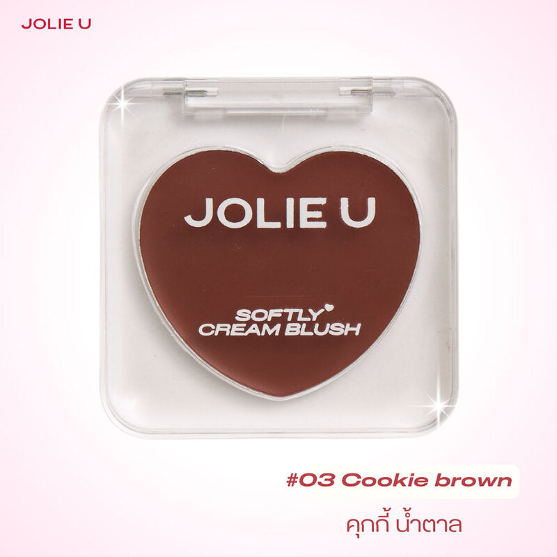 JOLIE U Softly Cream Blush 5g #03 Cookie Brown