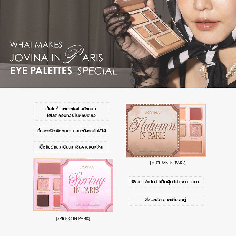 JOVINA Autumn In Paris Eye Palette 14.5g