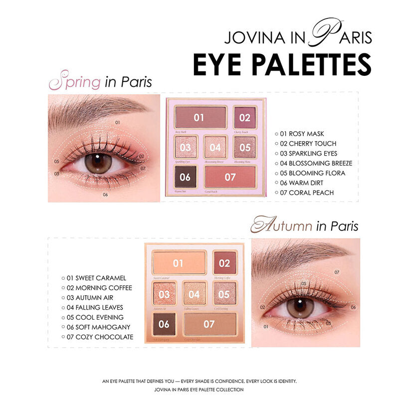 JOVINA Autumn In Paris Eye Palette 14.5g