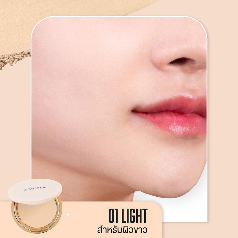 JOVINA COSMETICS Smooth Skin Foundation Powder 10g #01 Light