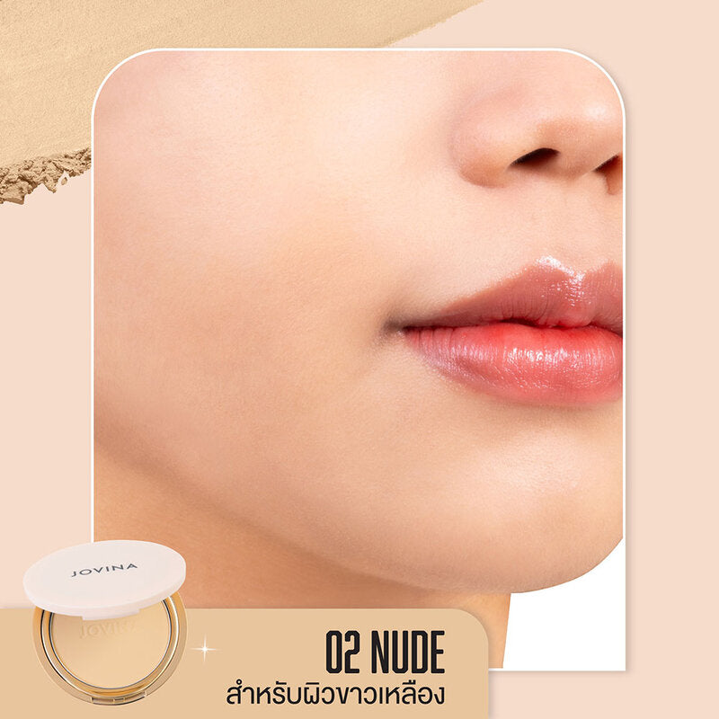 JOVINA COSMETICS Smooth Skin Foundation Powder 10g #02 Nude