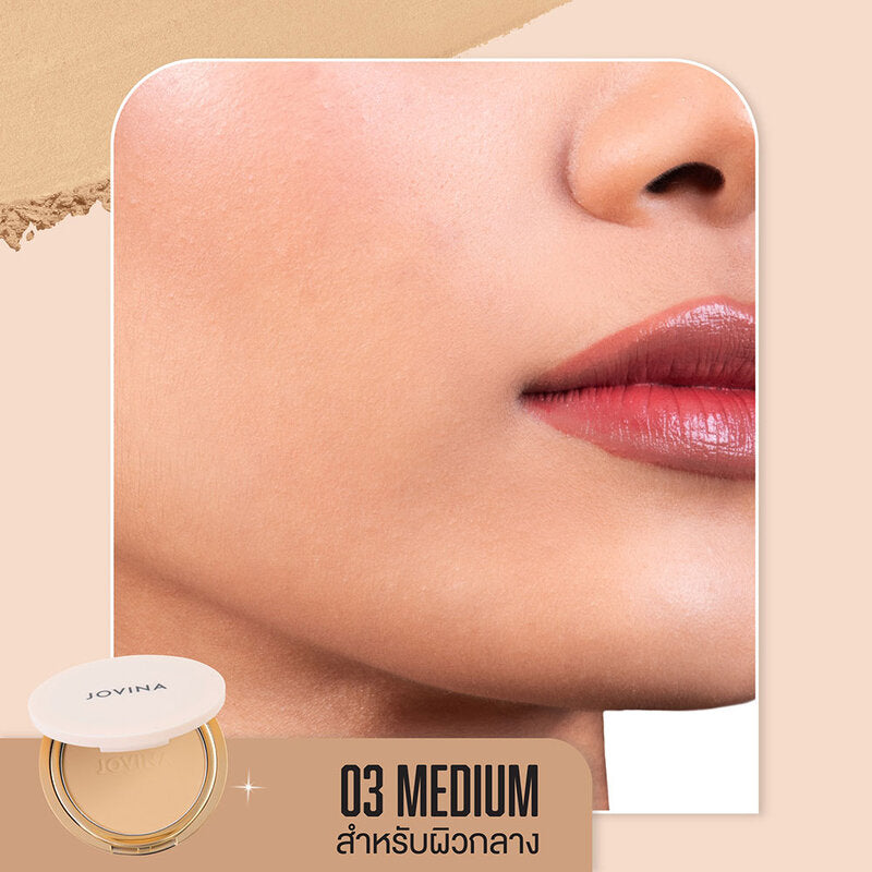 JOVINA COSMETICS Smooth Skin Foundation Powder 10g #03 Medium