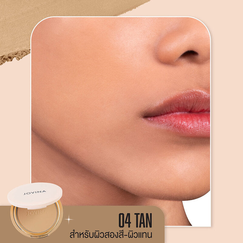 JOVINA COSMETICS Smooth Skin Foundation Powder 10g #04 Tan