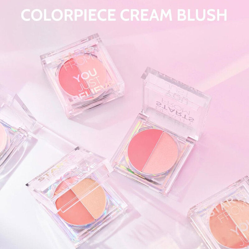 Jung Saem Mool Colorpiece Cream Blush 1.3gx 2 #Coral Fizz