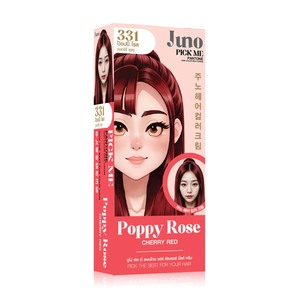 JUNO Pick Me Pantone Hair Color Milk Cream 85ml - #331 Poppy Rose