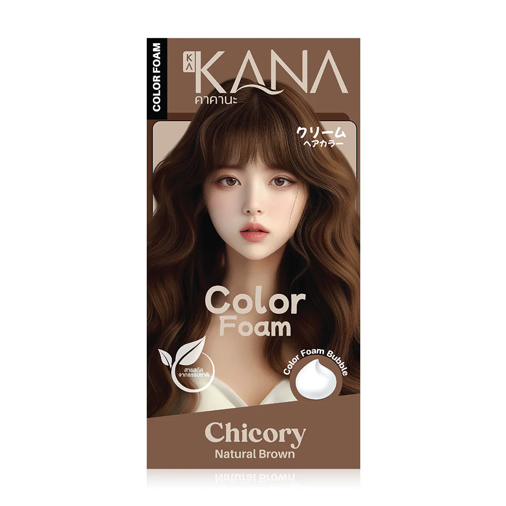 KAKANA Hair Color Foam 120ml #Chicory Natural Brown