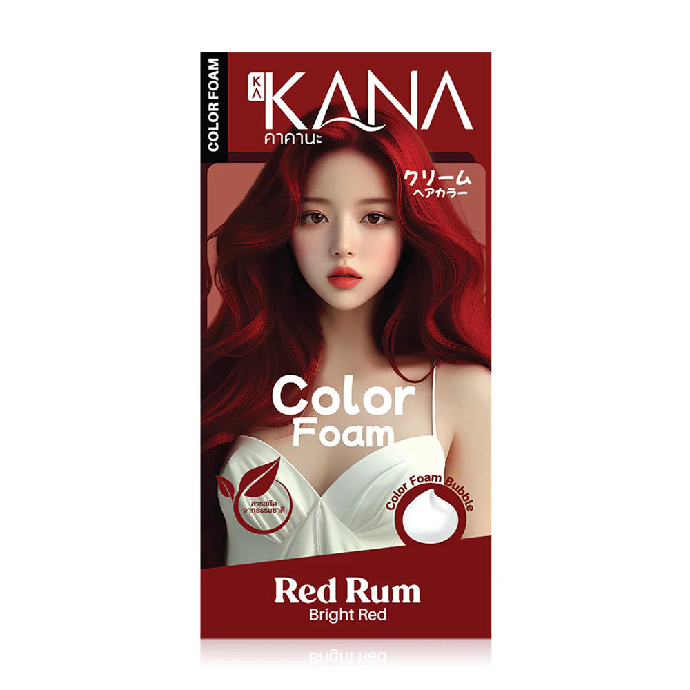 KAKANA Hair Color Foam 120ml #Red Rum