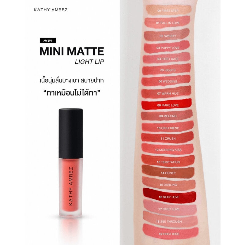 KATHY AMREZ Mini Matte Light Lip 1.5g #16 Sexy Love