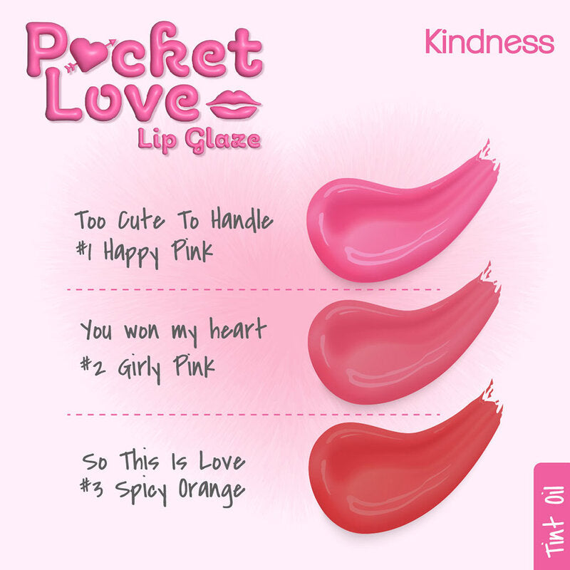 Kindness Pocket Love Lip Glaze 4g #03 Spicy Orange