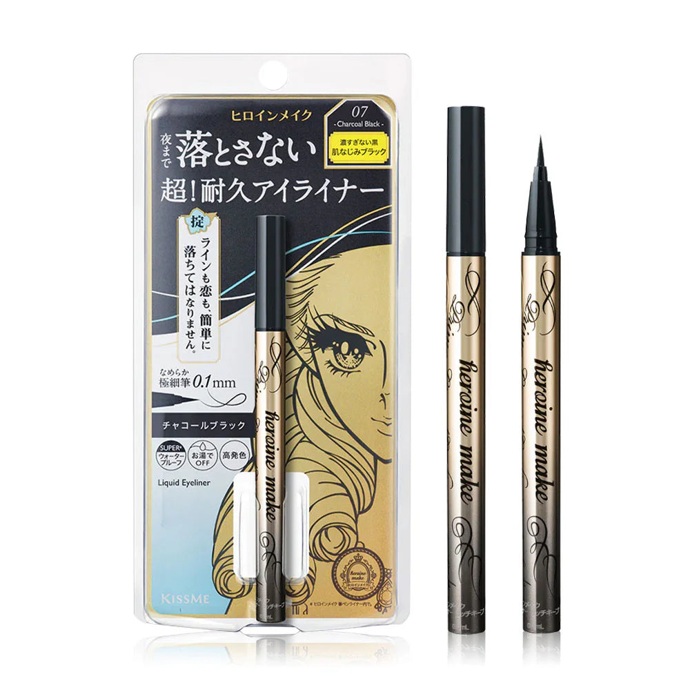 Kiss me Heroine Make Prime Liquid Eyeliner 0.4ml #07 Charcoal Black