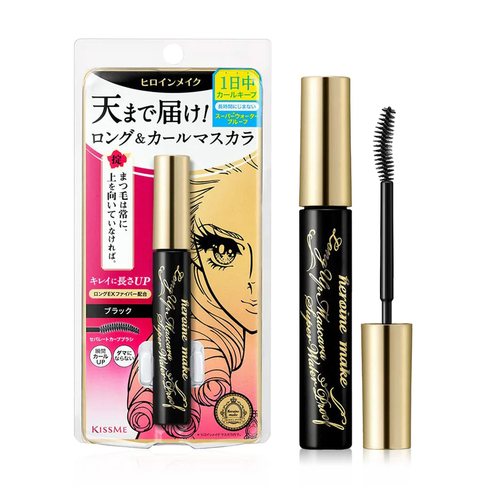 Kiss Me Heroine Make Long UP Mascara Super WP 6g #01 Black
