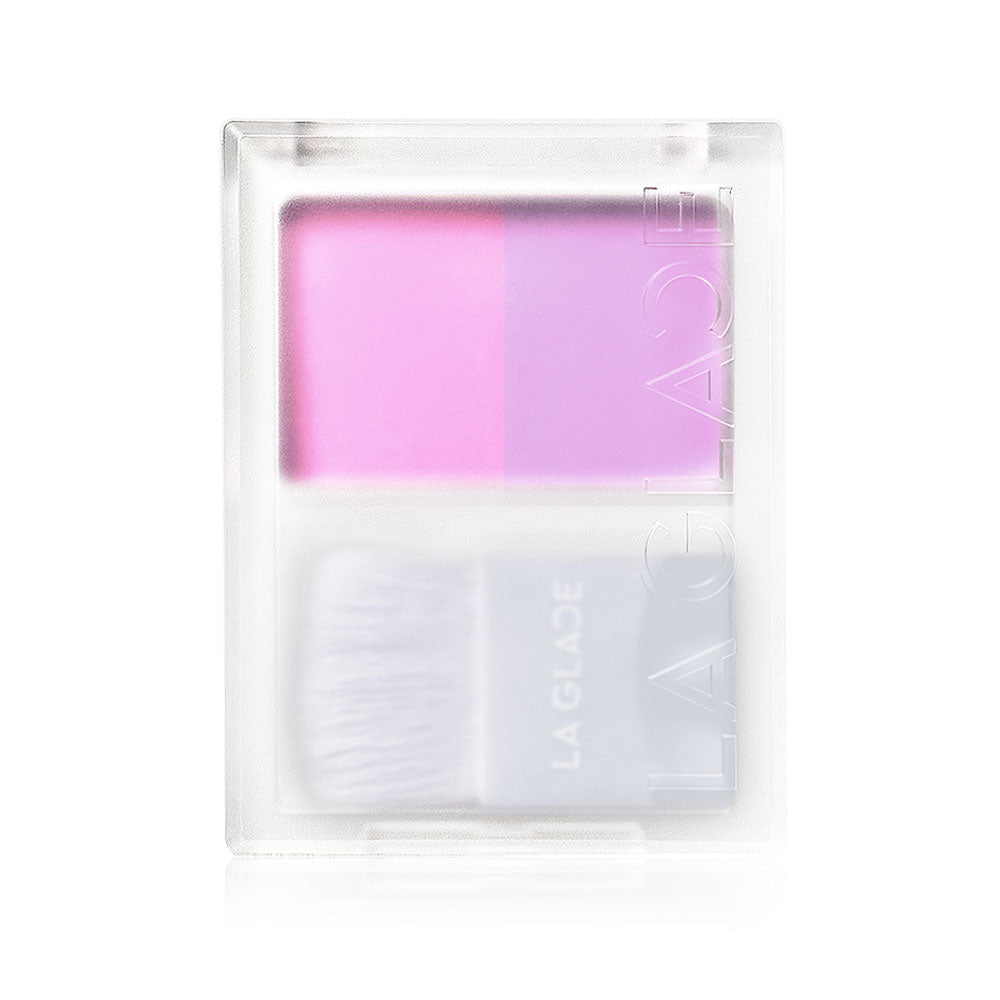 LA GLACE Powder Blush - Two Tone #01 Purple Freak Matte - Beauty Buddy