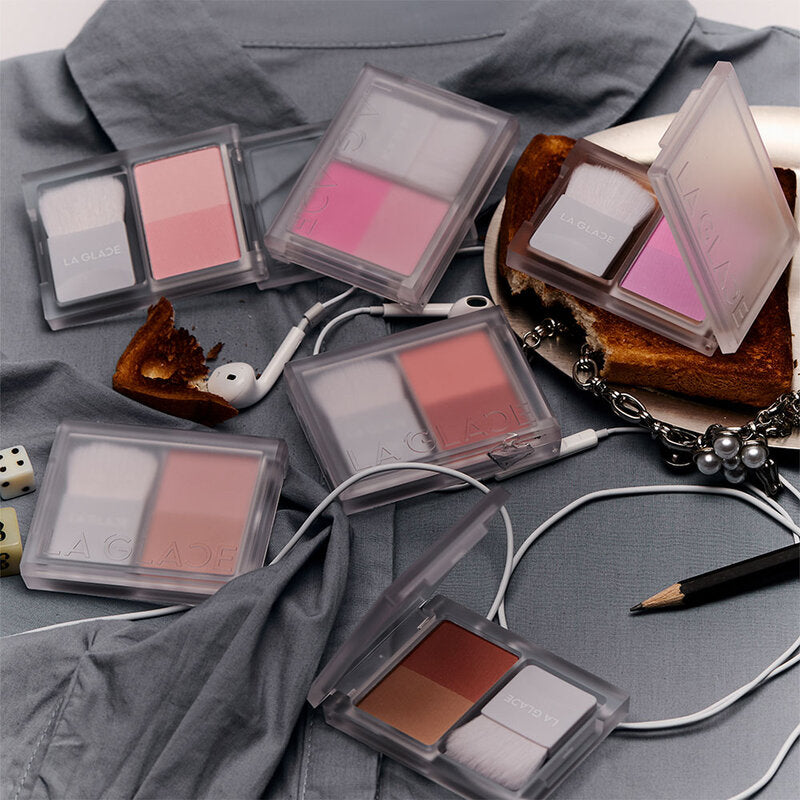 LA GLACE Powder Blush - Two Tone #03 Baebiedoll Brat - Beauty Buddy