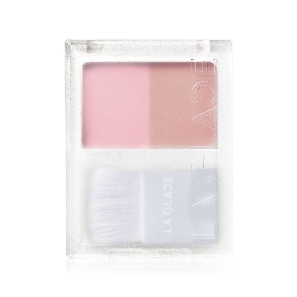 LA GLACE Powder Blush - Two Tone #04 God Made Matte - Beauty Buddy