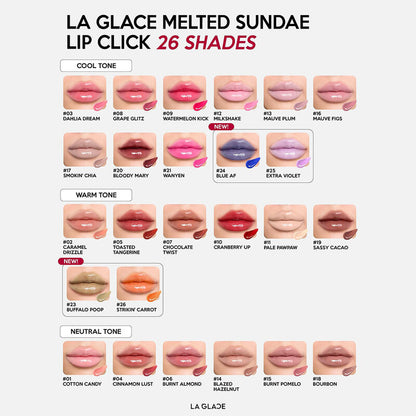 LA GLACE Melted Sundae Lip Click 2g #20 Bloody Mary