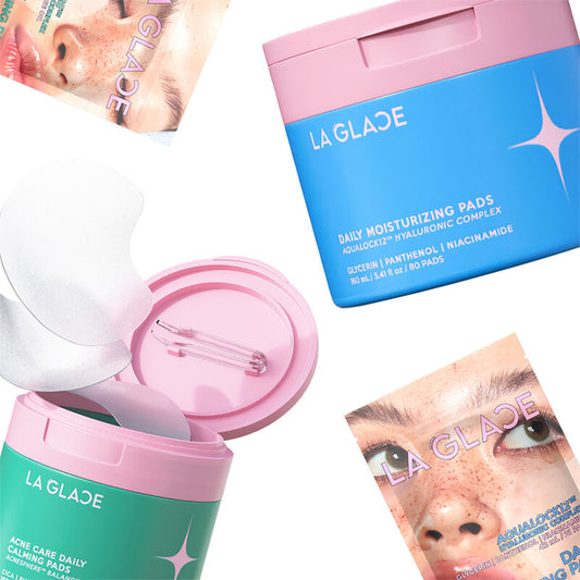 LA GLACE Daily Moisturizing Pads Aqualock 12 Travel Size 21 Pads