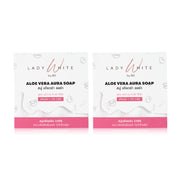 Lady White Aloe Vera Aura C&E Acne Soap 70g x 2pcs