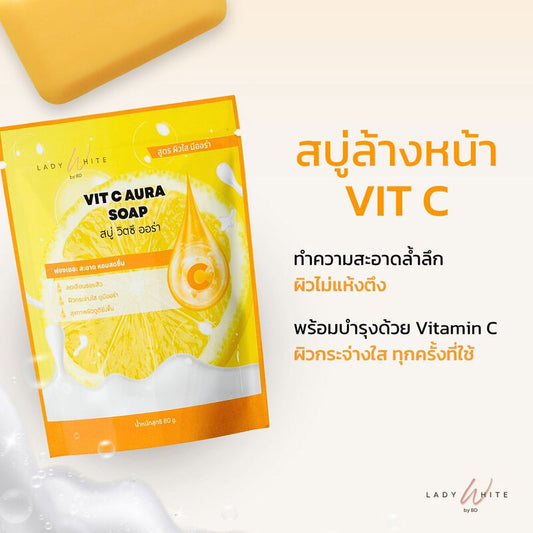 Lady White Vit C Aura Soap 80g