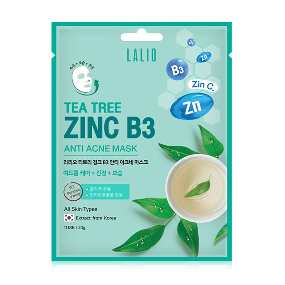 Lalio Tea Tree Zinc B3 Anti Acne Mask 23g