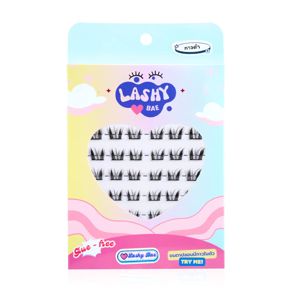 Lashy Bae LashybaeLUV Self-Adhesive Eyelashes 48pcs #Black