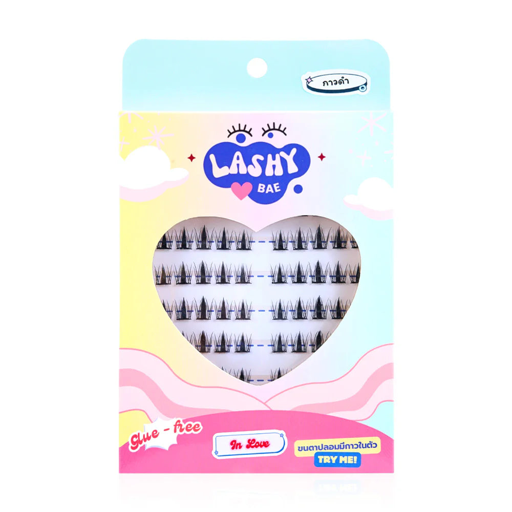 LashybaeLUV Self-Adhesive Eyelashes In Love 80pcs #Black