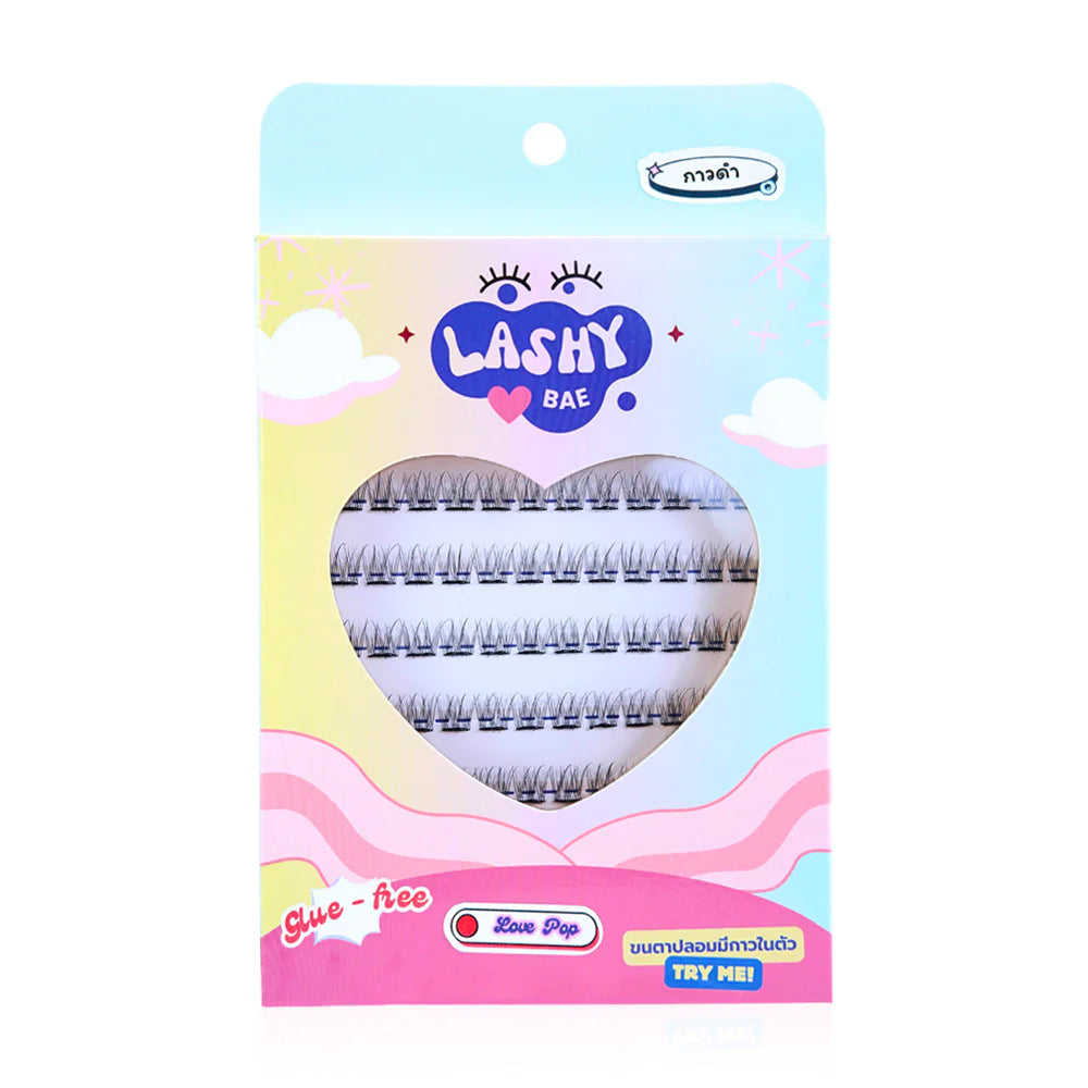 LashybaeLUV Self-Adhesive Eyelashes Love Pop 96pcs #Black