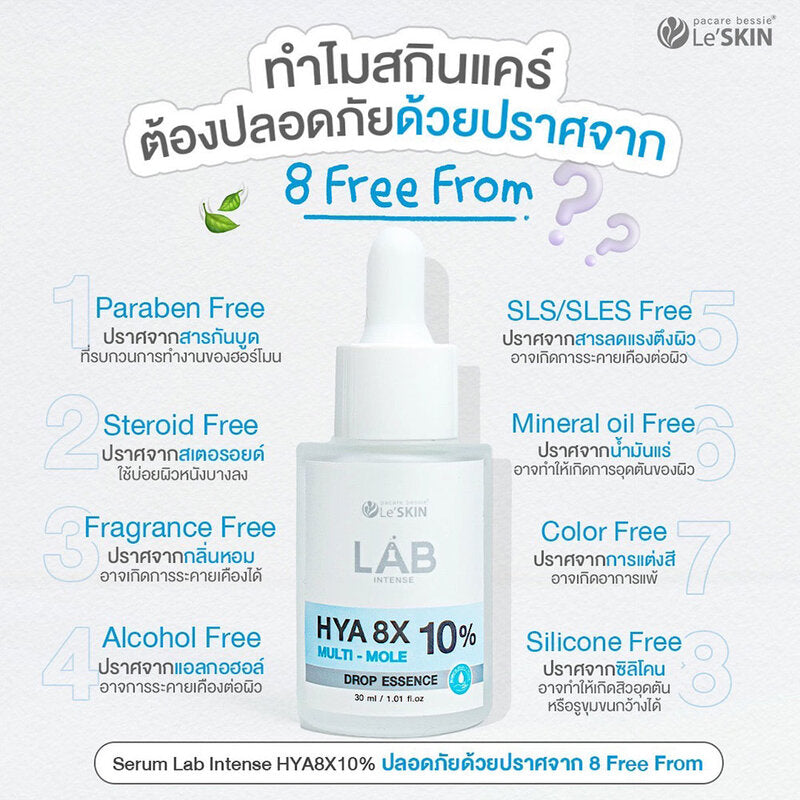 Le'SKIN Lab Intense Hya 8X 10% Multi-Mole Drop Essence 30ml