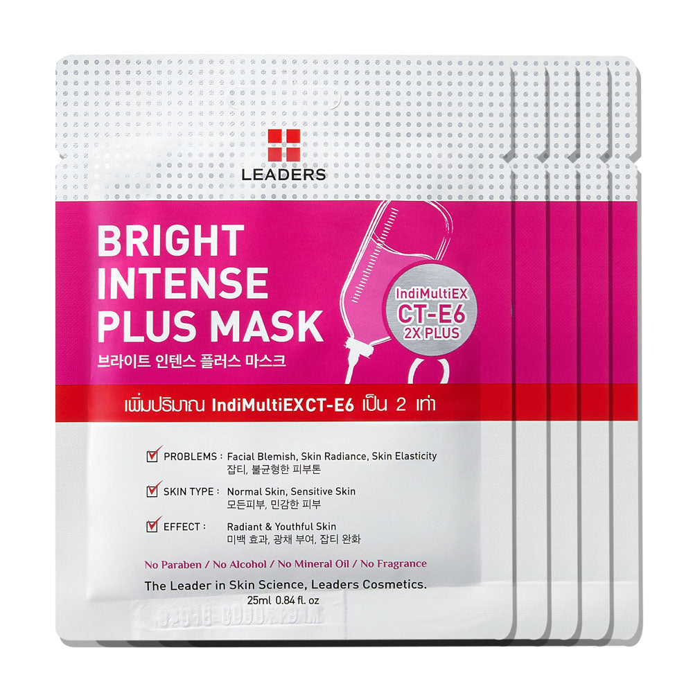 Leaders Bright Intense Plus Mask 25ml x 5pcs