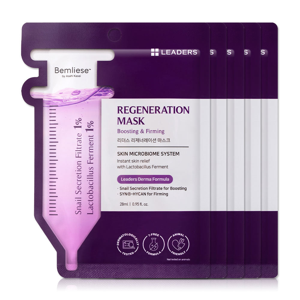 Leaders Regeneration Mask Facial mask sheet 28ml x 5pcs