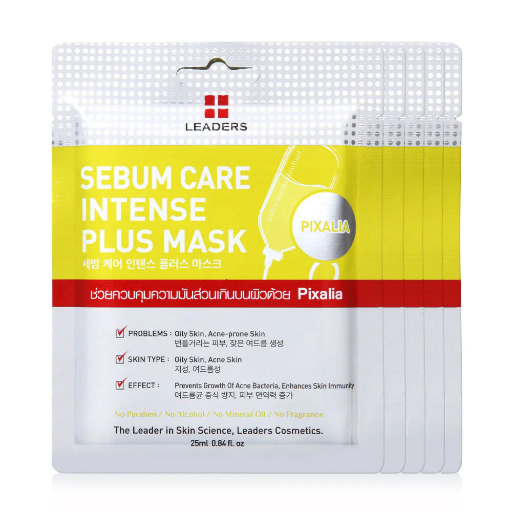 Leaders Sebum Care Intense Plus Mask [25ml x 5pcs]
