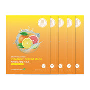 Leaves Natural Vitamin C Serum Mask 25ml x 5pcs