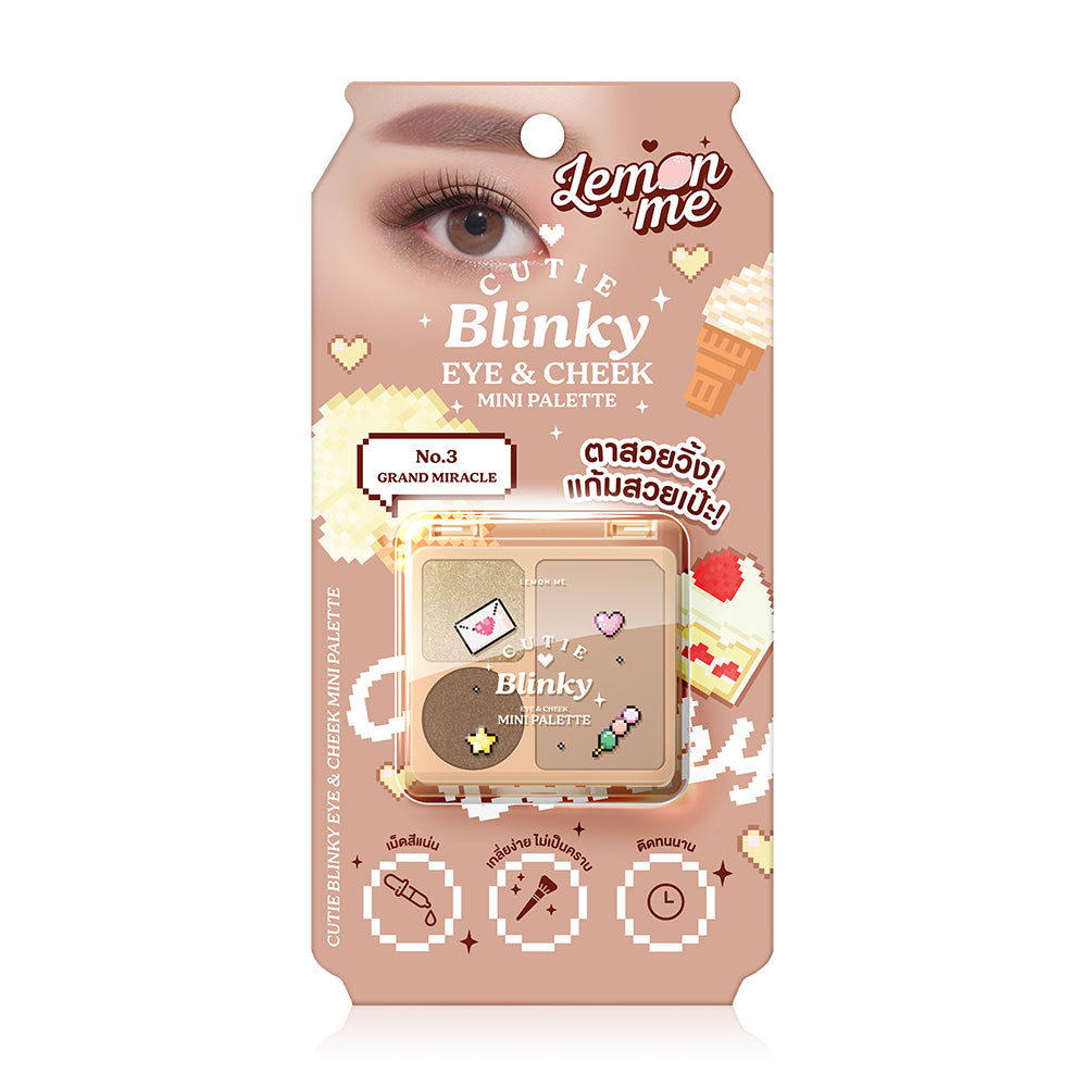 Lemon Me Cutie Blinky Eye & Cheek Mini Palette 4g - #03 Grand Miracle