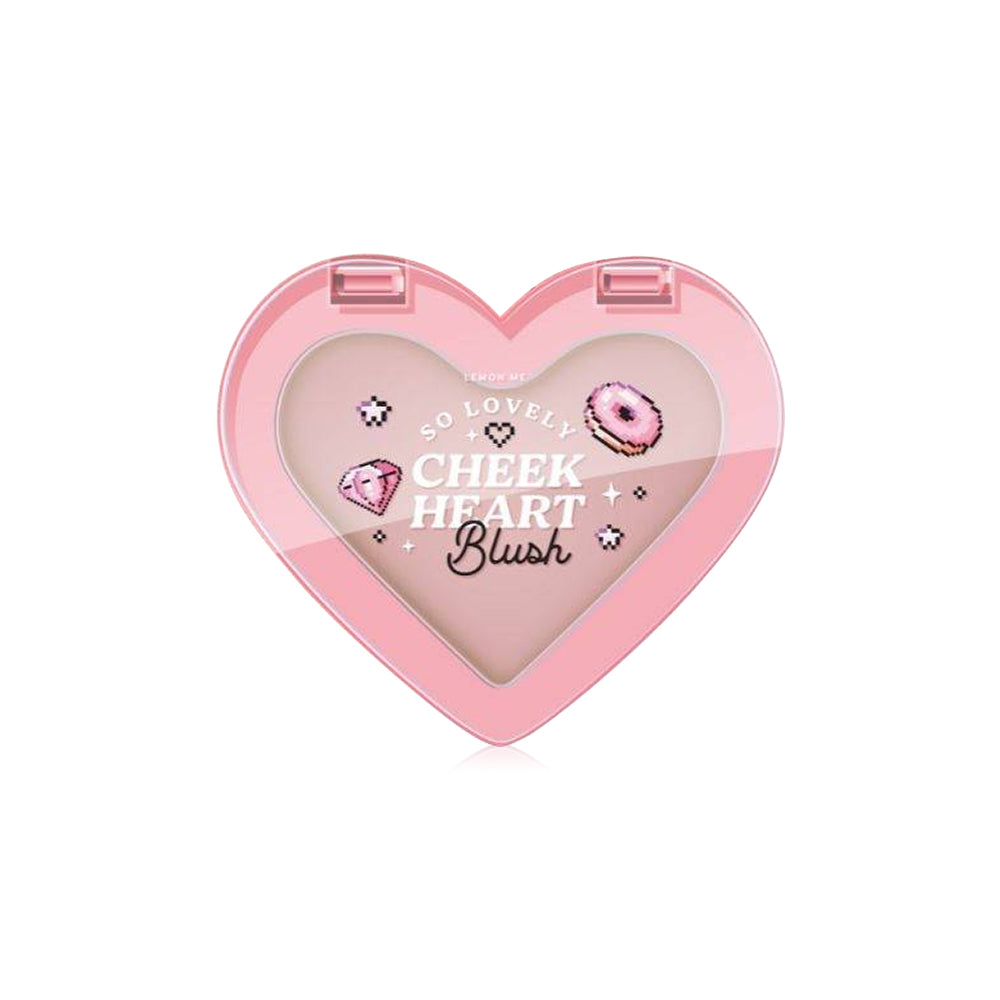 Lemon Me So Lovely Cheek Heart Blush 3.2g - #02 Lovely Peach