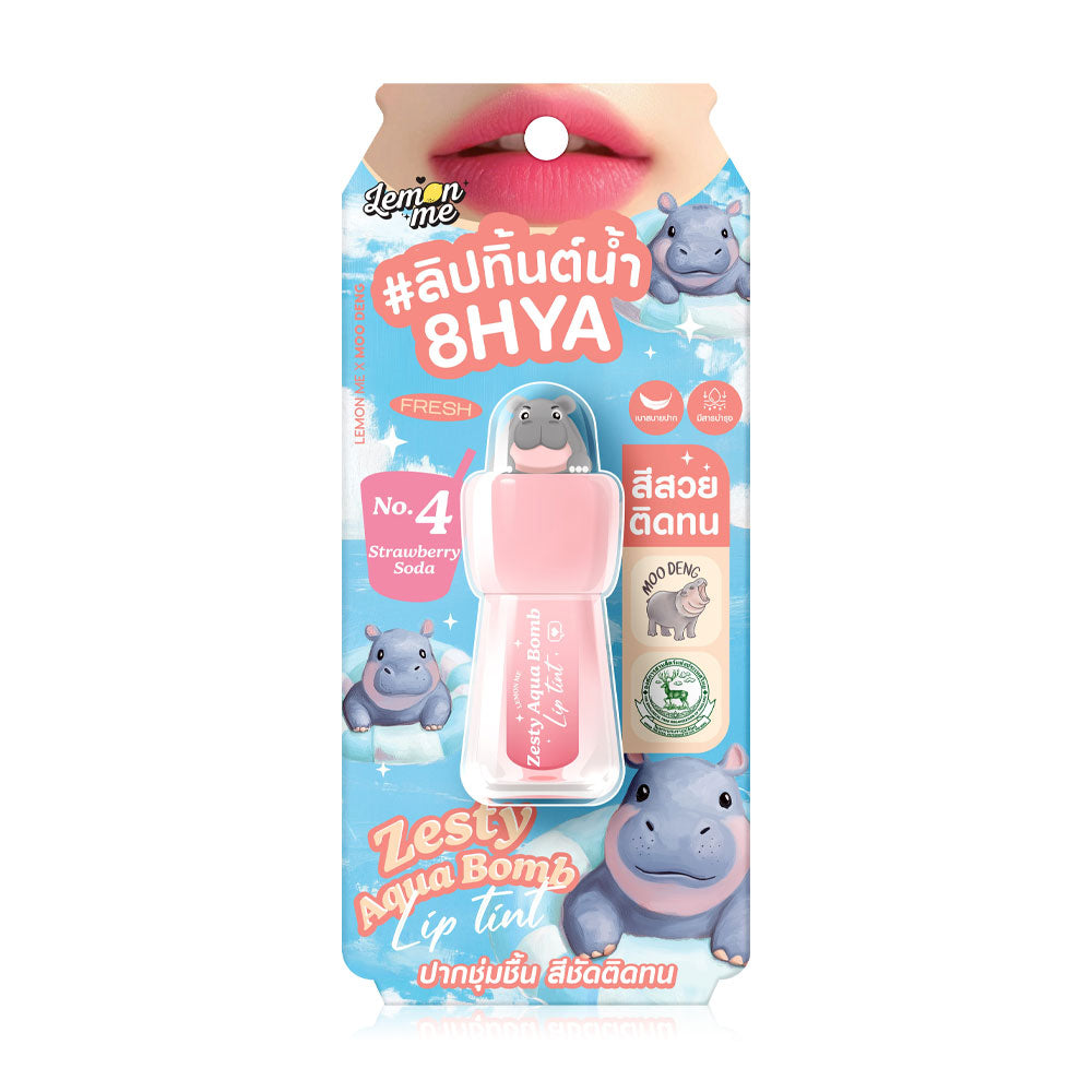 Lemon Me Aqua Bomb Lip Tint 2.6g - #04 Strawberry Soda Lubricating