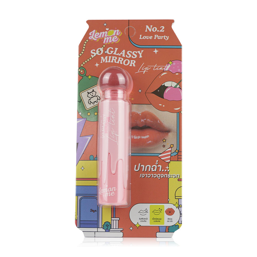 Lemon Me So Glassy Mirror Lip Tint 3.20g - #02 Love Party
