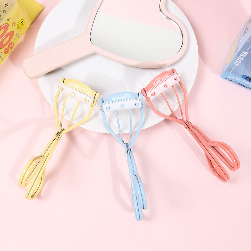 Lemon Eyelash Curler - Pink with Silicone Pad - Beauty Buddy