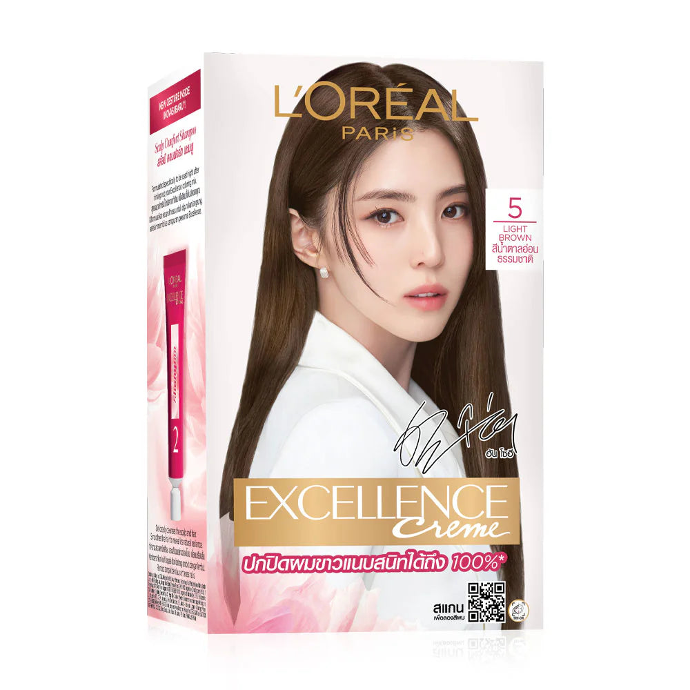 L'Oreal Paris Excellence CrÔøΩme Permanent Hair Color Cream 172g #5 Light Brown